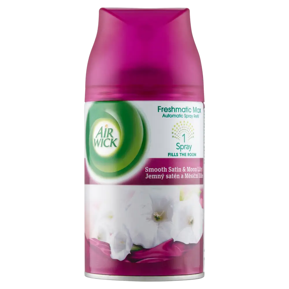 Air Wick Freshmatic Max Bársonyos szatén és éji liliom automata légfrissítő spray utántöltő 250 ml