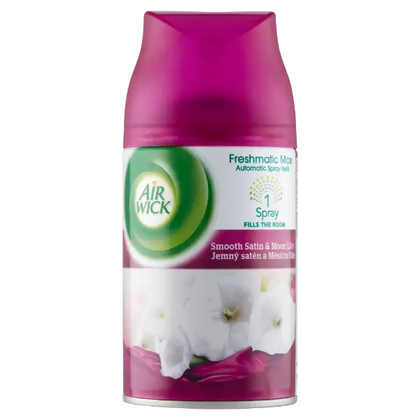 Air Wick Freshmatic Max Bársonyos szatén és éji liliom automata légfrissítő spray utántöltő 250 ml termékhez kapcsolódó kép