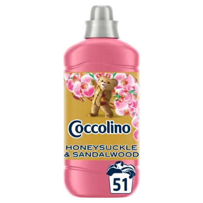 Coccolino Perfume & Care Honeysuckle & Sandalwood öblítőkoncentrátum 51 mosás 1275 ml termékhez kapcsolódó kép
