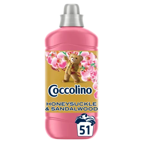 Coccolino Perfume & Care Honeysuckle & Sandalwood öblítőkoncentrátum 51 mosás 1275 ml termékhez kapcsolódó kép