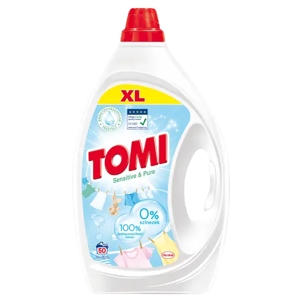 Tomi Sensitive & Pure folyékony mosószer 50 mosás, 2,25 l termékhez kapcsolódó kép