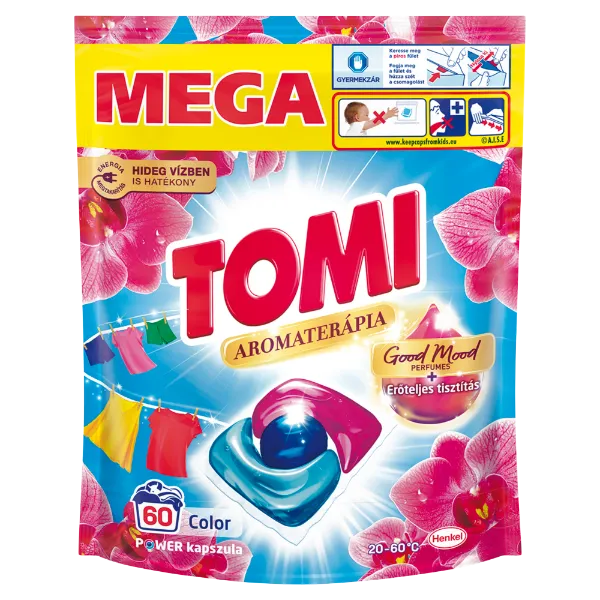 Tomi Aromaterápia Orchidea Color Power mosószer kapszula 60 mosás 720 g termékhez kapcsolódó kép