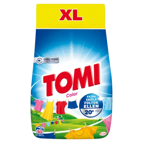 Tomi Color mosószer színes ruhákhoz 50 mosás 2,75 kg termékhez kapcsolódó kép