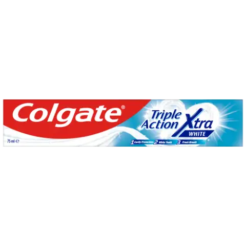 Colgate Triple Action Xtra White fogfehérítő fogkrém 75 ml termékhez kapcsolódó kép