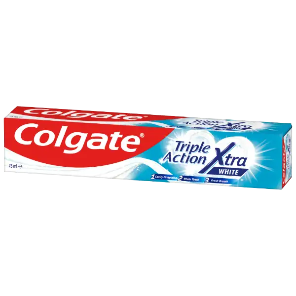 Colgate Triple Action Xtra White fogfehérítő fogkrém 75 ml termékhez kapcsolódó kép