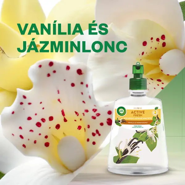 Air Wick Active Fresh Vanília és Jázminlonc utántöltő 228 ml termékhez kapcsolódó kép