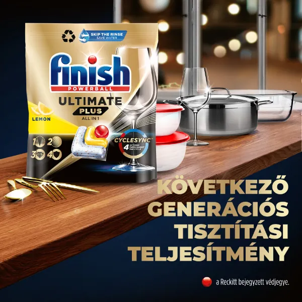 Finish Powerball Ultimate Plus All in 1 Citrom mosogatógép kapszula 72 db 878,4 g termékhez kapcsolódó kép