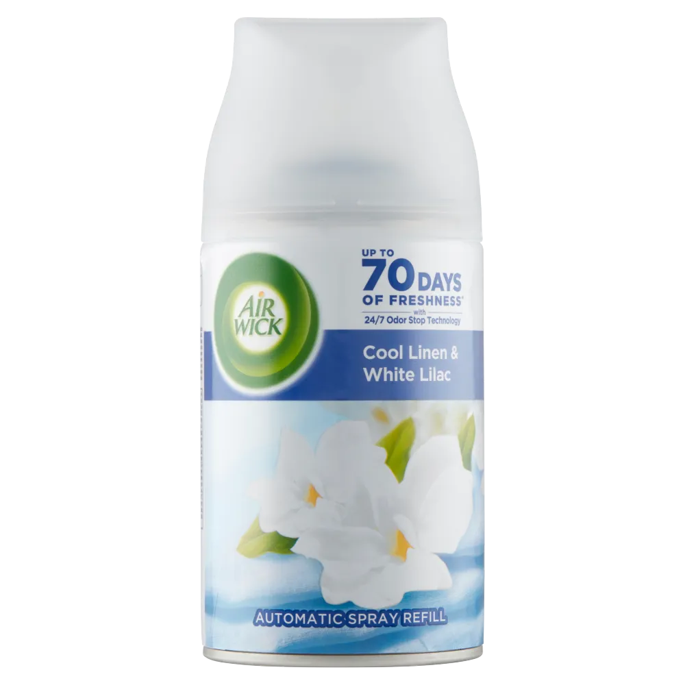 Air Wick Freshmatic Friss Ruha & Fehér Liliom automata légfrissítő spray utántöltő 250 ml