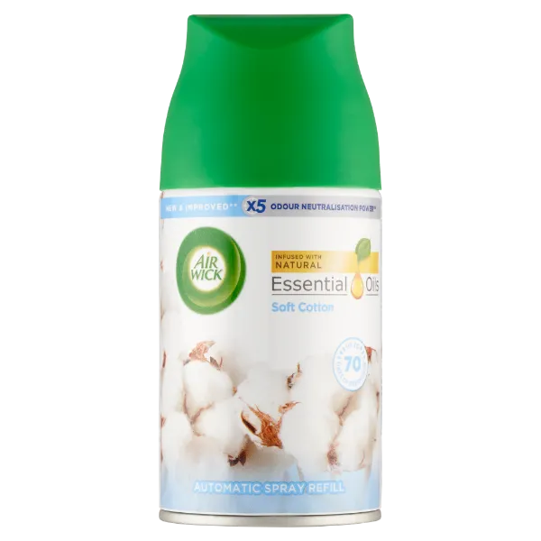 Air Wick Freshmatic Friss Pamut automata légfrissítő spray utántöltő 250 ml termékhez kapcsolódó kép
