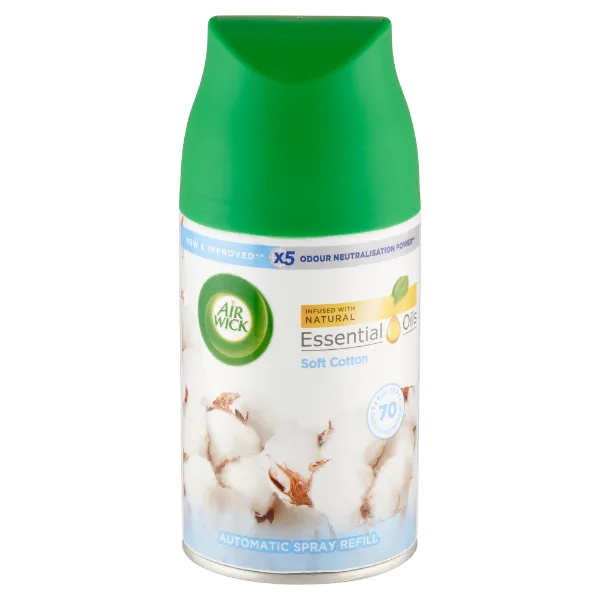 Air Wick Freshmatic Friss Pamut automata légfrissítő spray utántöltő 250 ml termékhez kapcsolódó kép