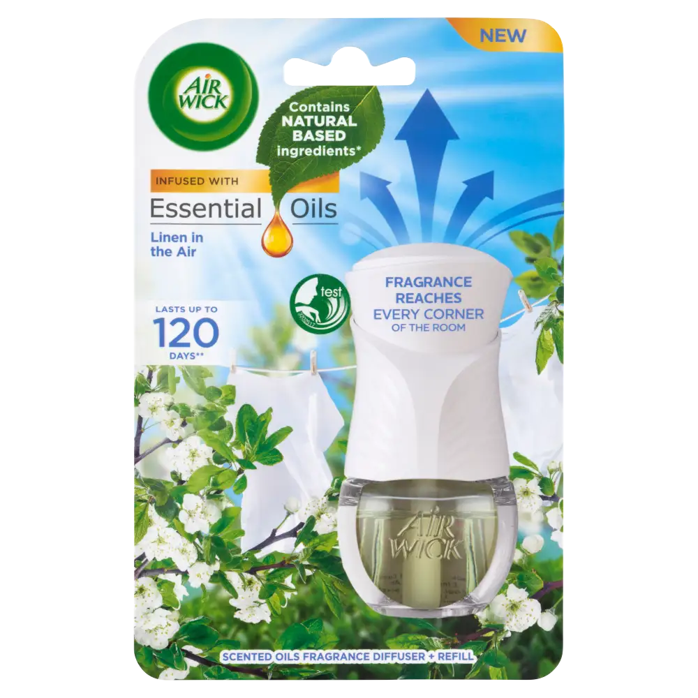 Air Wick Frissen Mosott Ruha elektromos légfrissítő készülék & utántöltő 19 ml