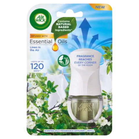 Air Wick Frissen Mosott Ruha elektromos légfrissítő készülék & utántöltő 19 ml termékhez kapcsolódó kép