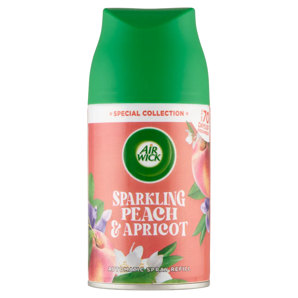 Air Wick Freshmatic Automata légfrissítő spray utántöltő, Pezsgő Őszibarack és Sárgabarack, 250ml