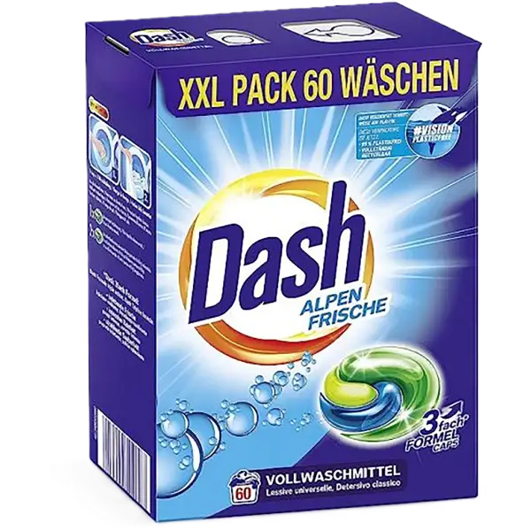 Dash folyékony kapszula 60 mosás 60db 3in1 Alpine Fresh termékhez kapcsolódó kép