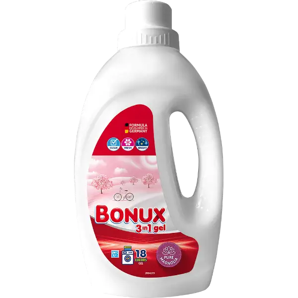 BONUX folyékony mosószer Pure Magnolia színes ruhákhoz 18 mosás 0,9 l termékhez kapcsolódó kép