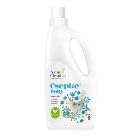 NaturCleaning Csepke Baby illat és allergén mentes mosógél 14 mosás 1 l termékhez kapcsolódó kép