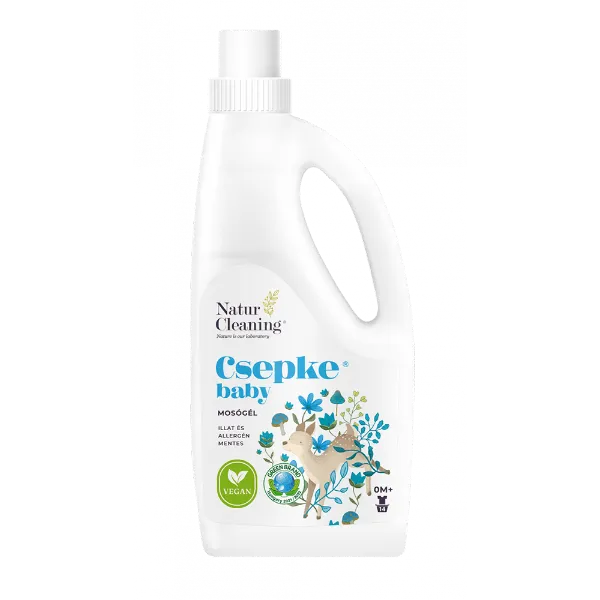 NaturCleaning Csepke Baby illat és allergén mentes mosógél 14 mosás 1 l termékhez kapcsolódó kép