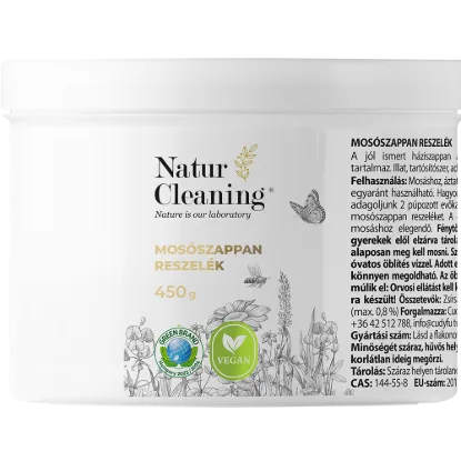 NaturCleaning Illat,- és allergénmentes mosószappan reszelék 450 g termékhez kapcsolódó kép