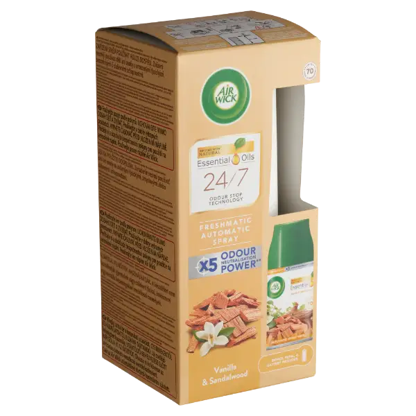 Air Wick Freshmatic automata légfrissítő spray készülék, Vanília és szantálfa, 250ml termékhez kapcsolódó kép