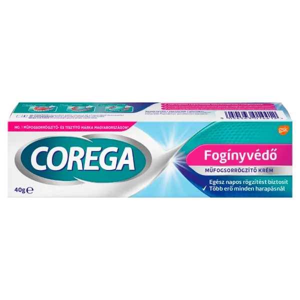 Corega Fogínyvédő műfogsorrögzítő krém 40 g termékhez kapcsolódó kép