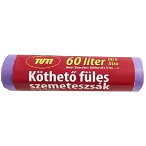TUTI Köthető füles szemteszsák 60 l 16 db termékhez kapcsolódó kép