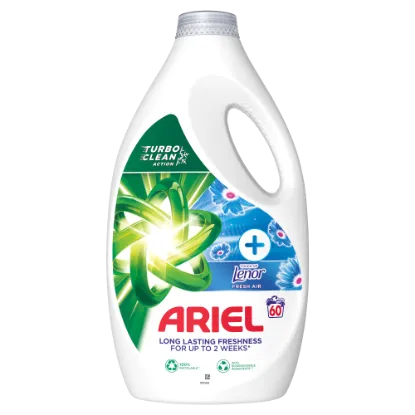 Ariel Folyékony Mosószer 3l, 60 Mosáshoz, +Touch Of Lenor Fresh Air termékhez kapcsolódó kép