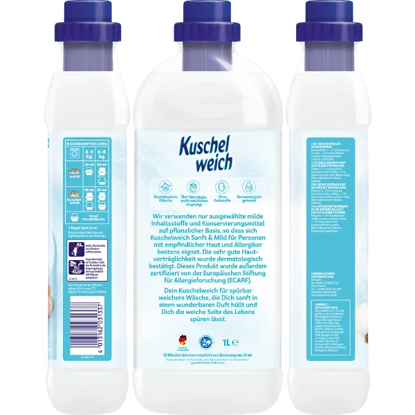 Kuschelweich Sanft&Mild öblítő 38 mosás 1 l termékhez kapcsolódó kép