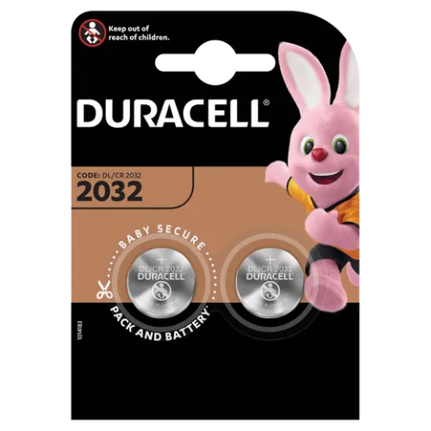 Duracell DL/CR 2032 3 V lítium elem 2 db termékhez kapcsolódó kép