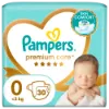 Pampers Premium Care Pelenka, 0 Méret, 30 db, <3kg termékhez kapcsolódó kép