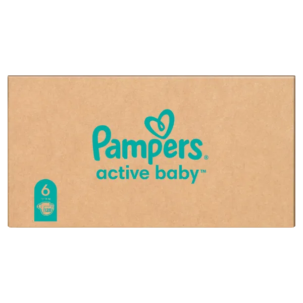 Pampers Active Baby pelenka - havi pelenkacsomag Méret: 6, 128 db Pelenka, 13kg - 18kg termékhez kapcsolódó kép