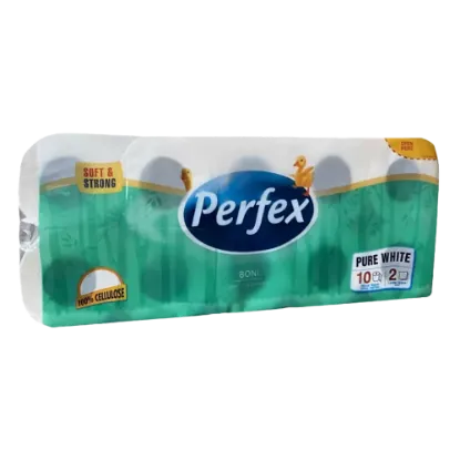 Perfex Pure White toalett papír 2 rétegű 10 tekercs termékhez kapcsolódó kép