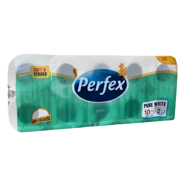 Perfex Pure White toalett papír 2 rétegű 10 tekercs termékhez kapcsolódó kép