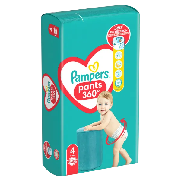 Pampers Pants Bugyipelenka, Méret: 4, 48 db pelenka, 9kg-15kg termékhez kapcsolódó kép