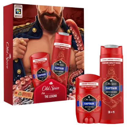 Old Spice Dark Captain ajándékcsomag (stift dezodor és tusfürdő) termékhez kapcsolódó kép