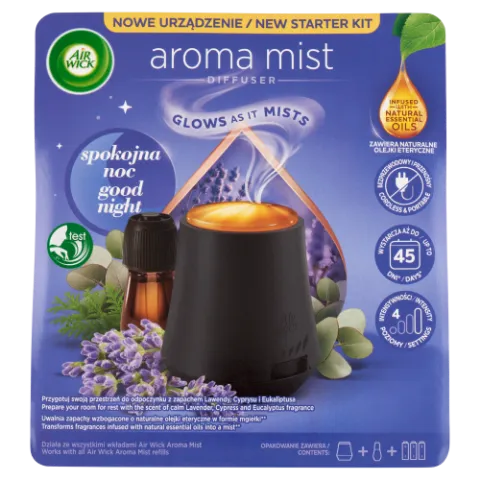 Air Wick Aroma Mist Édes Álom aroma diffúzor készülék és utántöltő 20 ml termékhez kapcsolódó kép