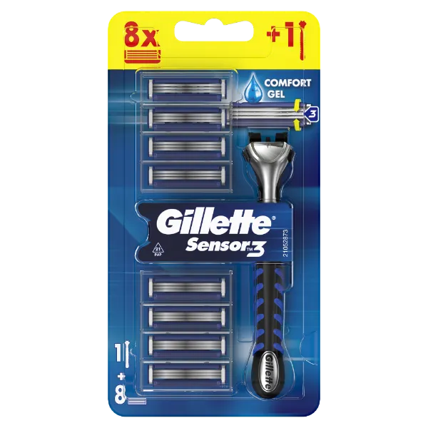 Gillette Sensor3 Borotva, – 8 db Penge termékhez kapcsolódó kép