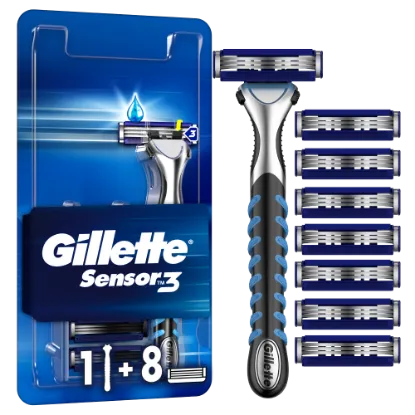 Gillette Sensor3 Borotva, – 8 db Penge termékhez kapcsolódó kép