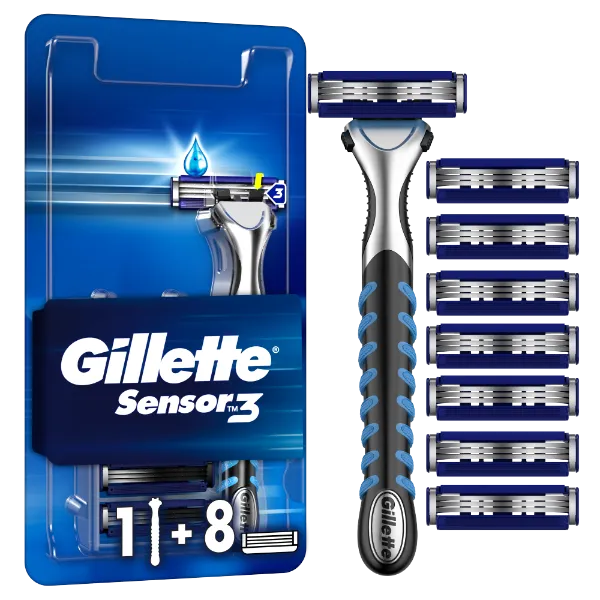 Gillette Sensor3 Borotva, – 8 db Penge termékhez kapcsolódó kép