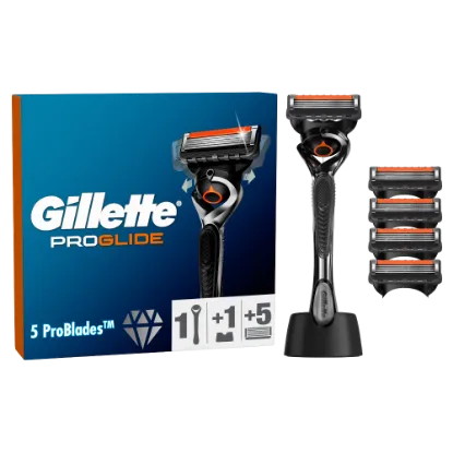 Gillette ProGlide Férfi Borotva, 1 db Gillette Borotva, 5 db Borotvabetét termékhez kapcsolódó kép