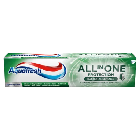 Aquafresh All in One Protection Bacterial Defence fluoridos fogkrém 100 ml termékhez kapcsolódó kép