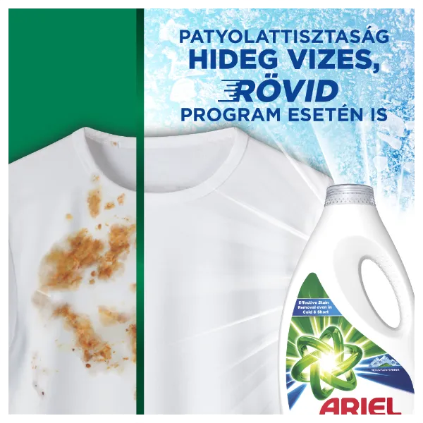 Ariel Mountain Spring folyékony mosószer, 20 mosás, 1l termékhez kapcsolódó kép