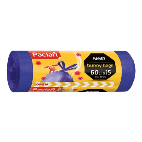 Paclan Bunny Bags illatos szemeteszsák 60l (*15zsák) 61cm*90cm 15my termékhez kapcsolódó kép