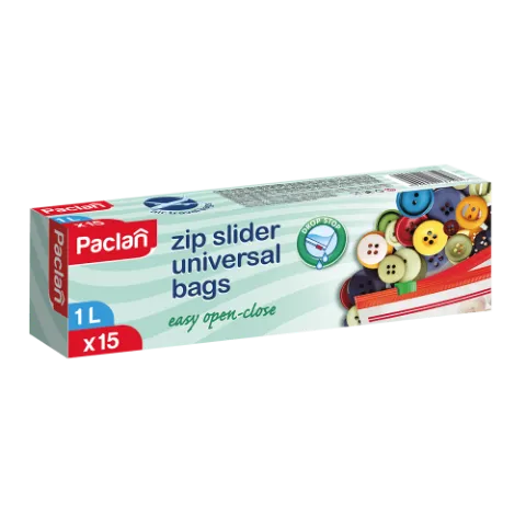 Paclan Zip záras szivárgásmentes zacskó 1l 15 db 47my termékhez kapcsolódó kép