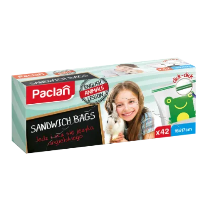 Paclan Click záras szendvicszacskó 16cmX17cm 42 db 30my termékhez kapcsolódó kép