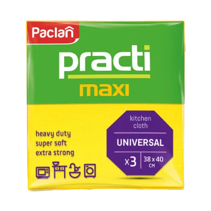 Paclan Practi Maxi univerzális viszkóz törlőkendő 3 db 38cm*40cm termékhez kapcsolódó kép