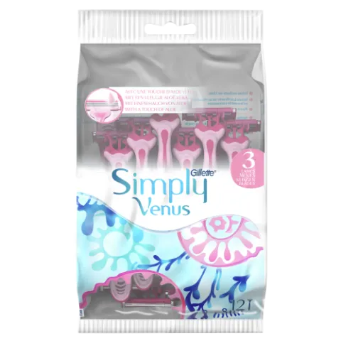 Gillette Simply Venus 3 Eldobható Női Borotva, 12 db termékhez kapcsolódó kép