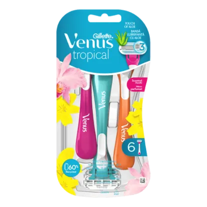 Gillette Venus Tropical eldobható borotva, 6 db/csomag termékhez kapcsolódó kép
