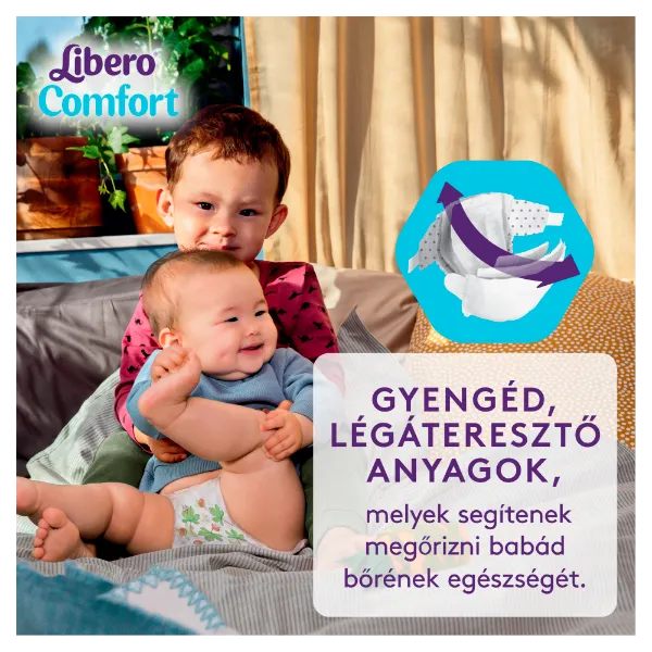 Libero Comfort egyszerhasználatos pelenka, méret: 5, 10-14 kg, 76 db termékhez kapcsolódó kép