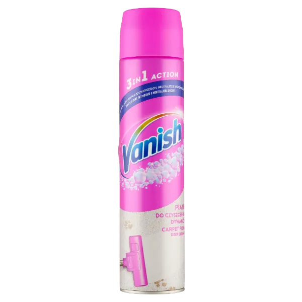 Vanish 3 in 1 Action szőnyeg és kárpit tisztító hab 600 ml termékhez kapcsolódó kép