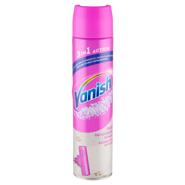 Vanish 3 in 1 Action szőnyeg és kárpit tisztító hab 600 ml termékhez kapcsolódó kép